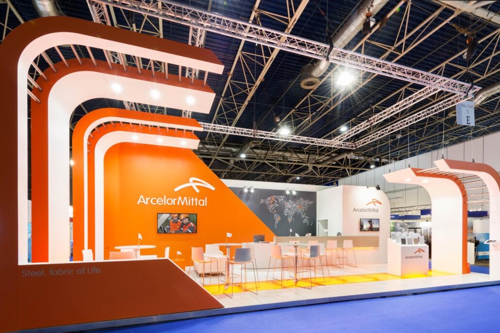 systeemvloer beursstand Arcelor Mittal