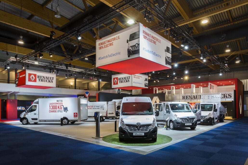 overzicht beursstand Renault Trucks Autosalon Brussel