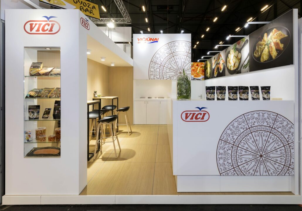 kleine beursstand voor Vici op Horeca Expo Gent