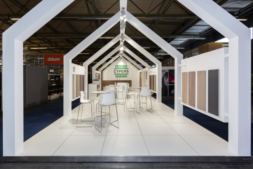 Op zoek naar een opvallende beursstand op maat? Wij, bij Expo Z, zien elk project als iets unieks. Open beursstand van Cypers NV op PROWOOD
