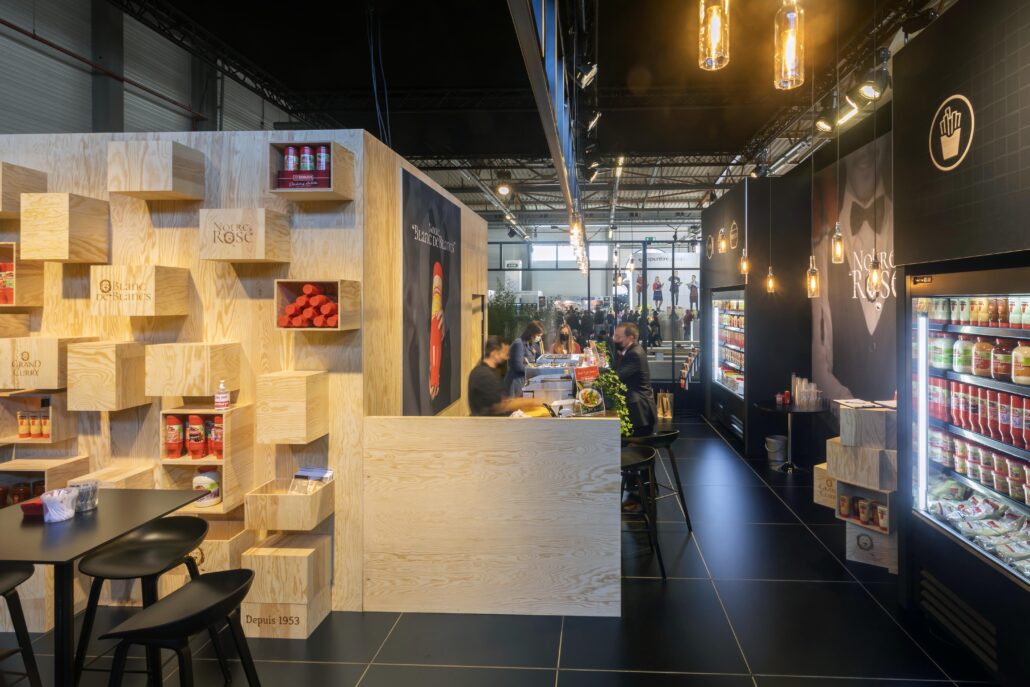 Op zoek naar een beursstand op maat? Wij, bij Expo Z, zien elk concept als iets unieks. Beursstand Jermayo op Horeca Expo Gent.