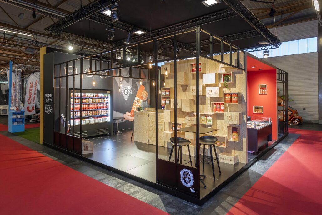 Wij, bij Expo Z standenbouw, zetten uw ideeën voor een beursstand om tot een uniek concept van A tot Z. Beursstand Jermayo op Horeca Expo Gent.